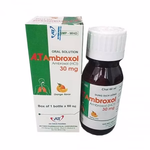 Siro A. T Ambroxol 30mg/5ml làm loãng chất nhầy (hoặc đàm), tăng thanh thải chất nhầy (chai 60ml)