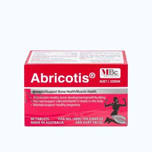 Abricotis Probiotec hỗ trợ sức khỏe xương, cơ bắp, bổ sung canxi (6 vỉ x 10 viên)