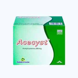 Viên nang Acecyst 200ng tiêu nhầy, loãng đàm, giảm ho (10 vỉ x 10 viên)