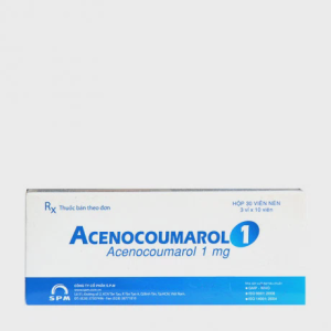 Viên nén Acenocoumarol 1mg điều trị và ngăn ngừa bệnh nghẽn mạch (3 vỉ x 10 viên)