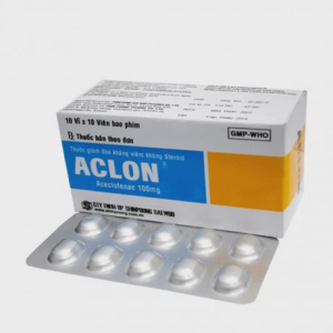 Viên bao phim Aclon 100mg giảm đau và kháng viêm trong điều trị xương khớp (10 vỉ x 10 viên)