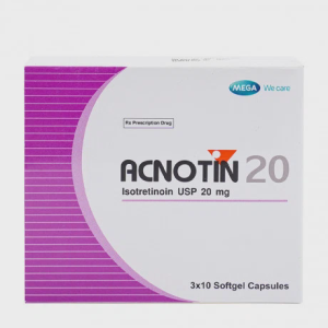 Viên nang Acnotin 20mg điều trị các dạng mụn trứng cá nặng (3 vỉ x 10 viên)