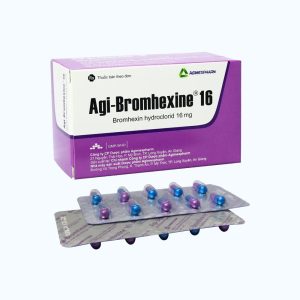 Viên nang Agibromhexin 16mg hỗ trợ tan đờm trong hô hấp cấp và mạn tính (10 vỉ x 10 viên)