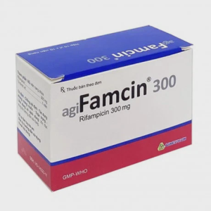 Viên nang Agifamcin 300mg trị các thể lao, phong, viêm màng não, bệnh do brucella (10 vỉ x10 viên)