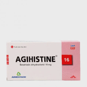 Viên nén Agihistine 16mg điều trị chóng mặt, rối loạn tiền đình (2 vỉ X 20 viên)