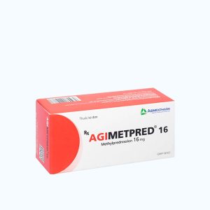 Viên nén Agimetpred 16mg kháng viêm, điều trị viêm thấp khớp, chống dị ứng (6 vỉ x 10 viên)