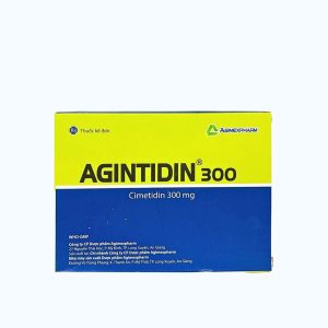 Viên nén Agintidin 300Mg trị viêm loét dạ dày, trào ngược dạ dày thực quản (10 vỉ x 10 viên)