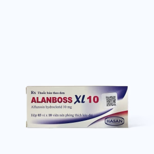 Viên phóng thích kéo dài Alanboss XL 10mg trị phì đại lành tính tuyến tiền liệt (3 vỉ x 10 viên)