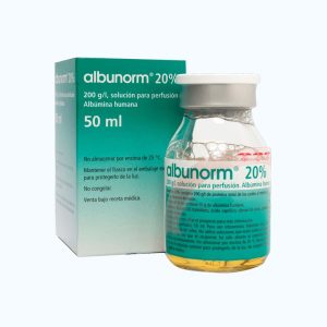 Dịch truyền Albunorm 20% Octapharma giảm thể tích huyết tương cấp hoặc bán cấp do bỏng (50ml)