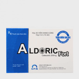Viên nang Aldoric Fort 200mg trị viêm, đau khớp, đau cấp và đau sau phẫu thuật (3 vỉ x 10 viên)