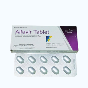 Thuốc Alfavir Tablet Incepta điều trị viêm gan B mạn tính (1 vỉ x 10 viên)
