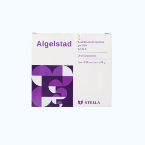 Hỗn dịch uống Algelstad Stella 20% điều trị viêm loét dạ dày tá tràng, viêm thực quản (20 gói x 20g)