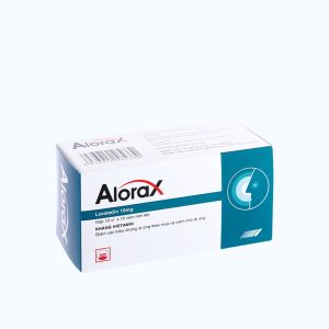 Viên nén Alorax 10mg trị viêm mũi dị ứng, mày đay, ngứa (10 vỉ x 10 viên)