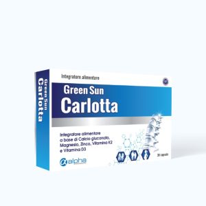 Thực phẩm bảo vệ sức khỏe Alpha Green Sun Carlotta Hỗ trợ xương chắc khỏe, giảm nguy cơ loãng xương (Hộp 30 viên)