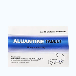 Aluantine Tablet Aprogen điều trị viêm dạ dày, tăng tiết acid dạ dày (10 vỉ x 10 viên)