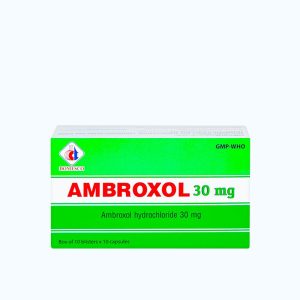 Viên nén SP Ambroxol 30mg long đờm trong viêm phế quản mạn, hen phế quản (10 vỉ x 10 viên)