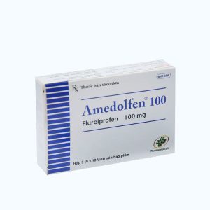 Viên nén Amedolfen 100mg trị viêm khớp, thoái hóa khớp, đau lưng, đau bụng kinh (3 vỉ x 10 viên)