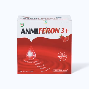 Dung dịch Anmi Feron 3+ hỗ trợ bổ máu (Hộp 4 vỉ x 5 ống x 10ml)