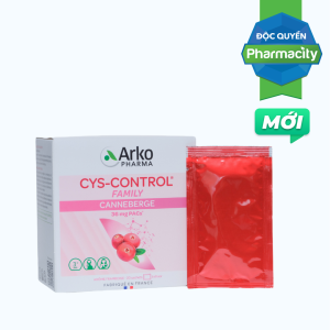 ARKOPHARMA Cys-Control Canneberge Bổ Sung Proanthocyanidines - Hỗ Trợ Đường Tiết Niệu (Hộp 20 gói)