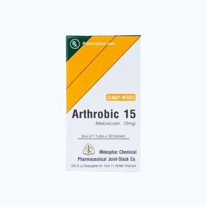 Viên nén Arthrobic 15 Mekophar điều trị viêm xương khớp, viêm khớp dạng thấp (hộp 30 viên)