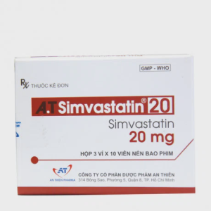 A.T Simvastatin 20 (3 vỉ x 10 viên/hộp)
