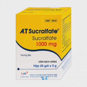 Hỗn dịch uống A.T Sucralfate An Thiên điều trị viêm loét dạ dày (20 gói x 5g)