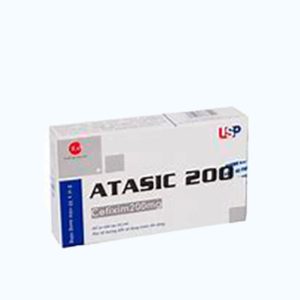 Viên nang Atasic 200mg kháng sinh điều trị nhiễm khuẩn (3 vỉ x 10 viên)