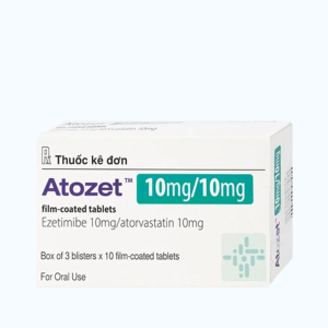 Atozet 10mg/20mg (Hộp 3 vỉ x 10 viên)