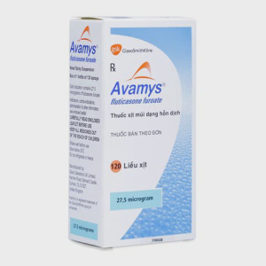 Thuốc xịt mũi Avamys 27.5mcg trị viêm mũi dị ứng, nghẹt mũi, sổ mũi, hắt hơi (chai 120 liều)