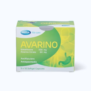 Avarino 300mg Mega Wecare điều trị rối loạn tiêu hoá (5 vỉ x 10 viên)
