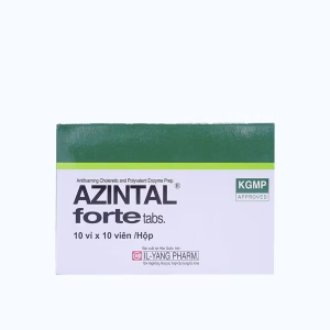 Viên uống Azintal Forte điều trị đầy hơi hoặc khó tiêu (100 viên)