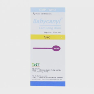 Dung dịch uống Babycanyl 60ml Hataphar điều trị ho do hen, viêm phế quản (chai 60ml)