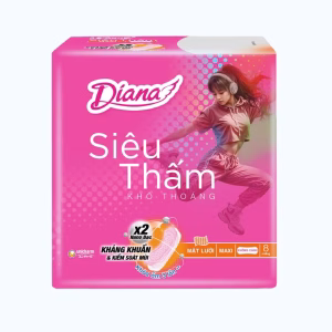 Băng Vệ Sinh DIANA Siêu Thấm Không Cánh (8 Miếng)