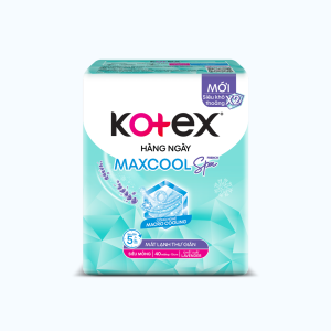 Băng vệ sinh hàng ngày siêu mỏng dịu mát từ thảo dược Kotex (Gói 40 miếng)
