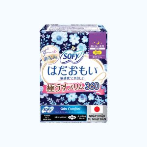 Băng vệ sinh siêu êm thoáng ban đêm Sofy Skin Comfort 36cm (4 miếng/gói)