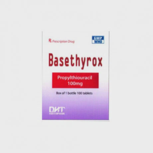 Viên nén Basethyrox 100mg điều trị tăng năng tuyến giáp để chuẩn bị phẫu thuật (chai 100 viên)
