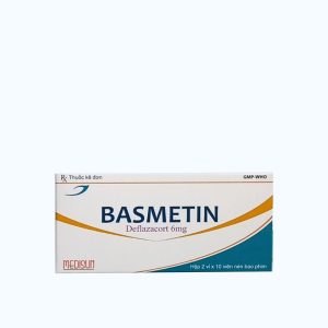 Viên nén Basmetin điều trị viêm thấp khớp, hen suyễn, lupus ban đỏ hệ thống (2 vỉ x 10 viên)