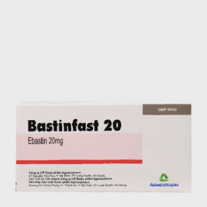 Viên nén Bastinfast 20mg trị viêm mũi dị ứng, mày đay, ngứa (10 vỉ x10 viên)