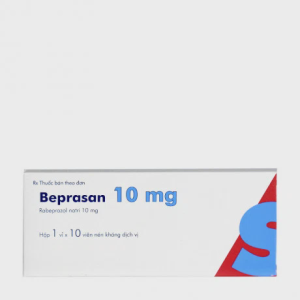Viên nén kháng dịch vị Beprasan 10mg điều hòa các bệnh dạ dày (1 vỉ x 10 viên)