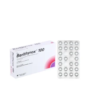 Viên nén Berlthyrox 100mcg điều hòa thiểu năng tuyến giáp (4 vỉ x 25 viên)
