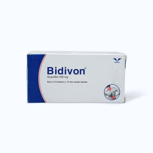 Viên nén Bidivon 400mg giảm đau, hạ sốt, chống viêm (10 vỉ x 10 viên)
