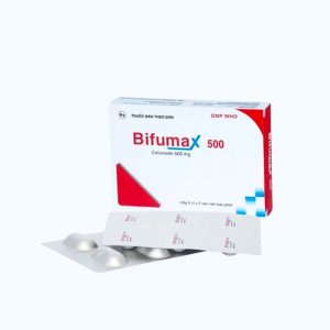 Viên nén Bifumax 500mg kháng sinh điều trị nhiễm khuẩn (2 vỉ x 5 viên)