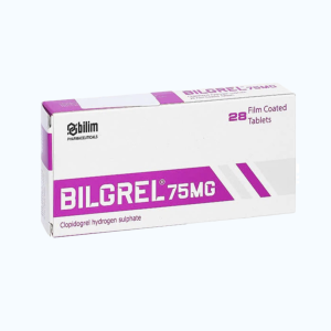 Viên nén Bilgrel 75mg điều trị nhồi máu cơ tim, đột quỵ, bệnh động mạch ngoại biên (2 vỉ x 14 viên)