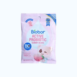 Kẹo dẻo lợi khuẩn Biobor Active Probiotic vị đào (23g)
