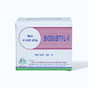 Thuốc bột Biosubtyl - II điều trị tiêu chảy, viêm ruột và rối loạn tiêu hoá (25 gói x 1g)