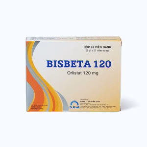 Viên nang Bisbeta 120mg SPM hỗ trợ giảm nhẹ calo trong điều trị béo phì, thừa cân (2 vỉ x 21 viên)