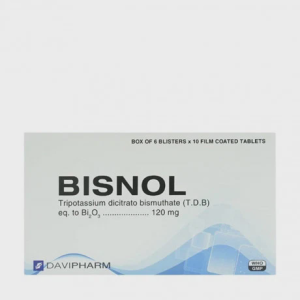 Viên nén Bisnol 120mg trị viêm loét dạ dày, tá tràng (6 vỉ x 10 viên)