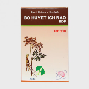 Viên nang Bổ Huyết Ích Não BDF Bidipha cải thiện trí nhớ, giảm chóng mặt ù tai (6 vỉ x 10 viên)