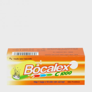 Viên nén sủi bọt Bocalex C 1000 phòng và trị thiếu vitamin C (tuýp 10 viên)