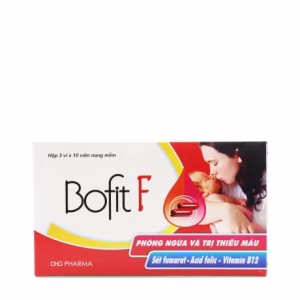 Viên nang Bofit F bổ sung sắt, bổ máu (3 vỉ x 10 viên)